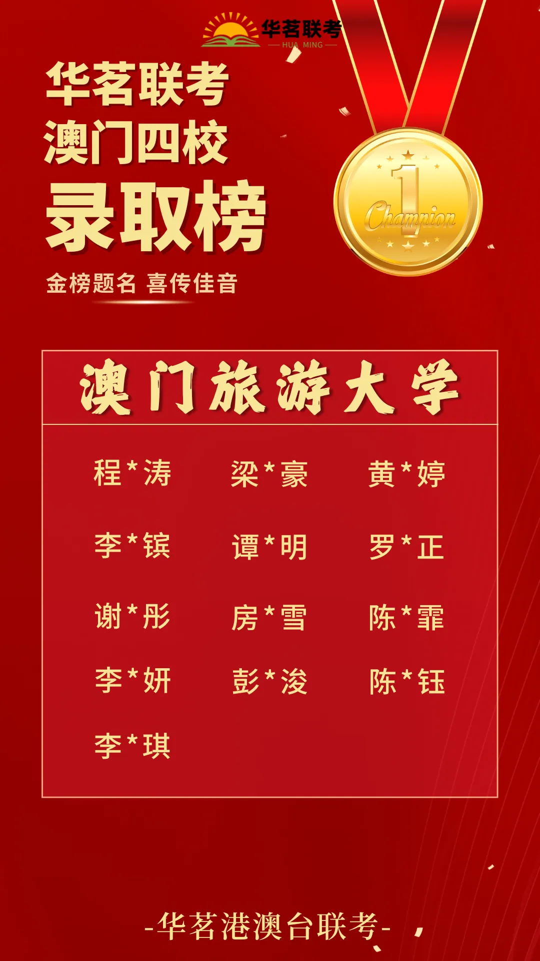 Huaming Joint Entrance Exam Training
