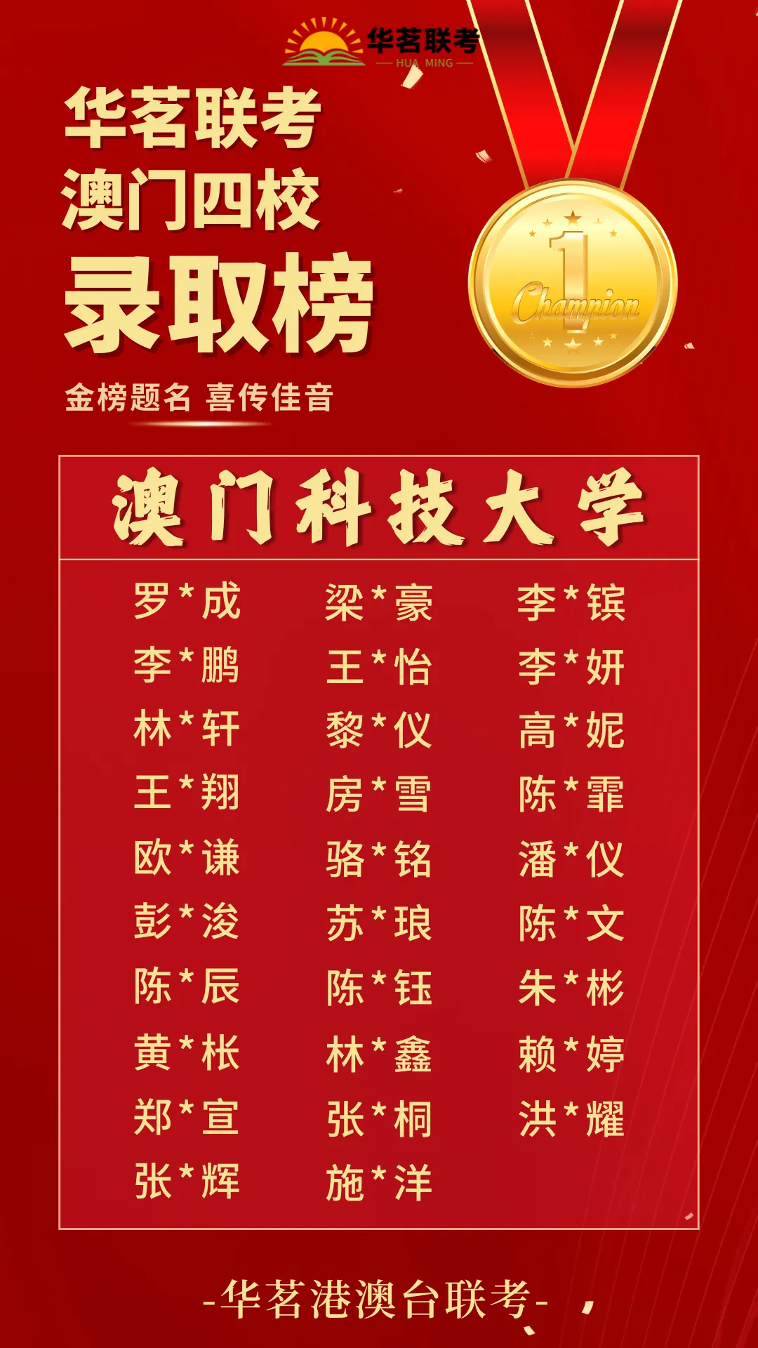 Huaming Joint Entrance Exam Training